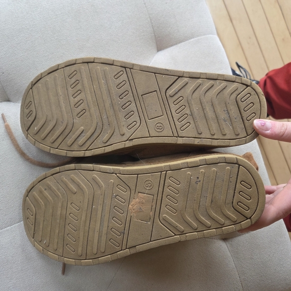 Tan Lace Up Boots - Picture 4 of 5